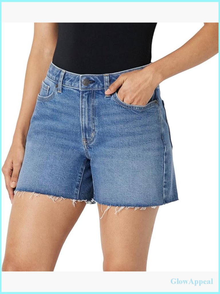 Women's Mid-Rise Regular-Fit Relaxed Jean Shorts 4.5